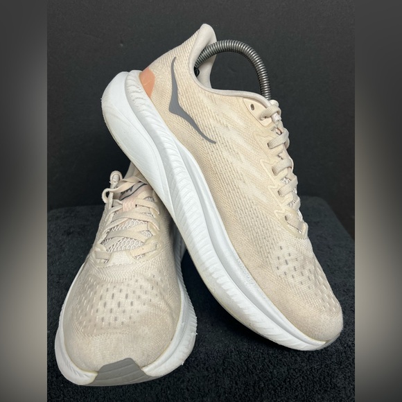 Hoka One One Womens Mach 6 1147810 EGV Beige Running Shoes Sneakers Size 9 B - Picture 2 of 10